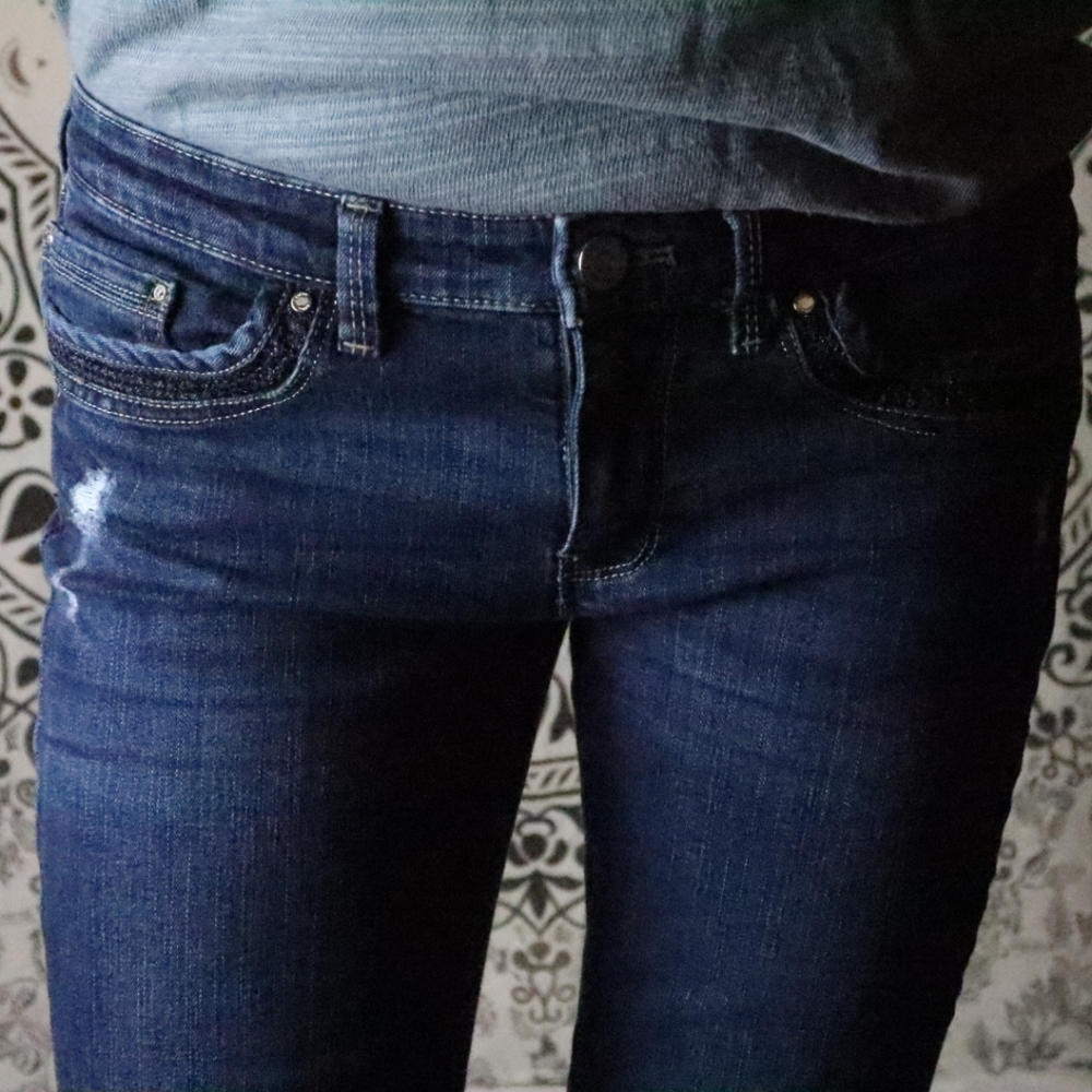 White House Black Market "girlfriend" jeans